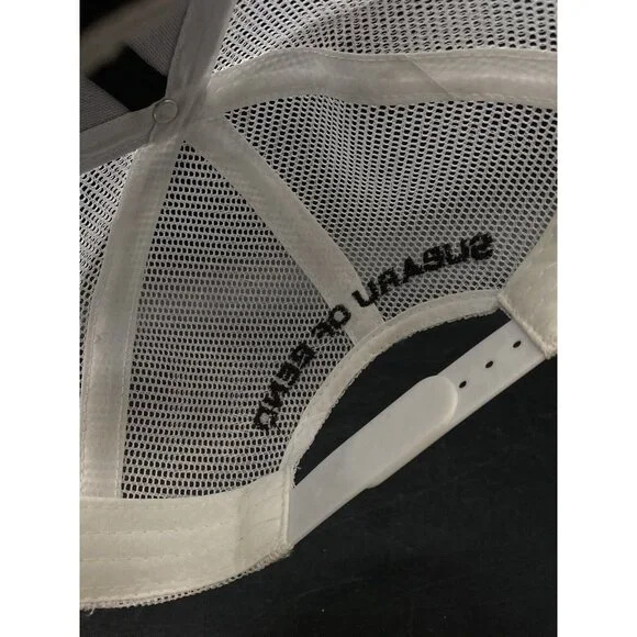 SOB Subaru Of Bend Oregon Snapback Mesh Trucker Hat Black White - Picture 6 of 6